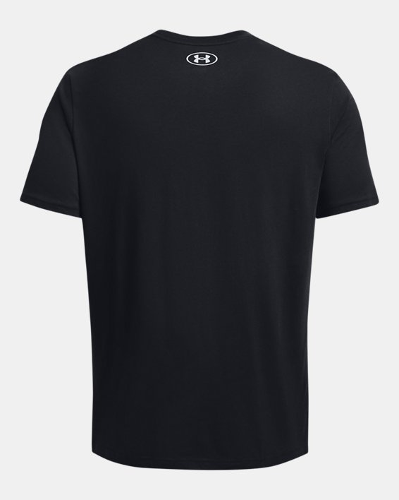 Men's UA Collegiate Crest Short Sleeve in Black image number 5